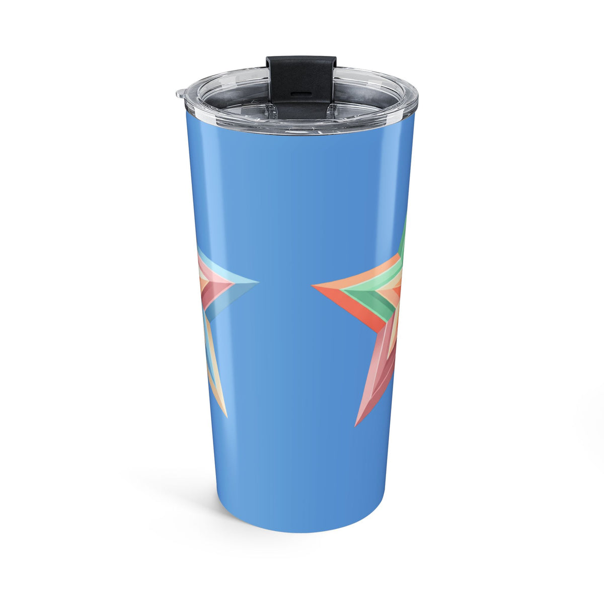 Star Design Tumbler 20oz Light Blue