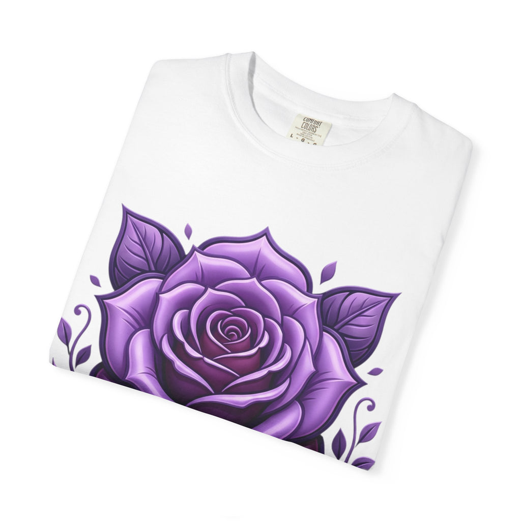 Purple Rose Graphic T-Shirt