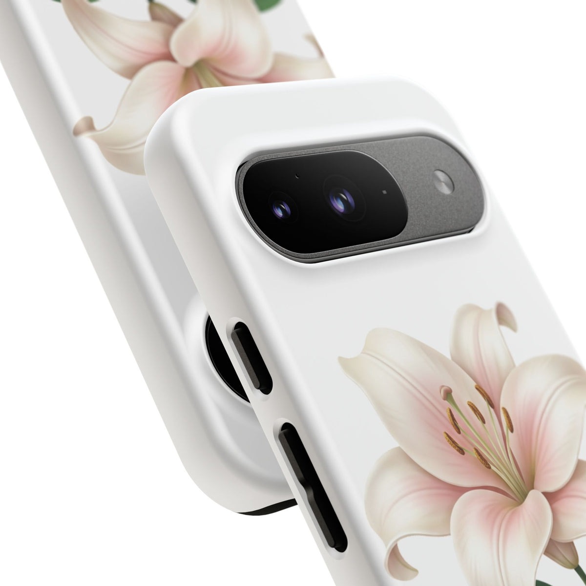 Floral Lily Phone Case — Pink Lily Tough Protective Cover