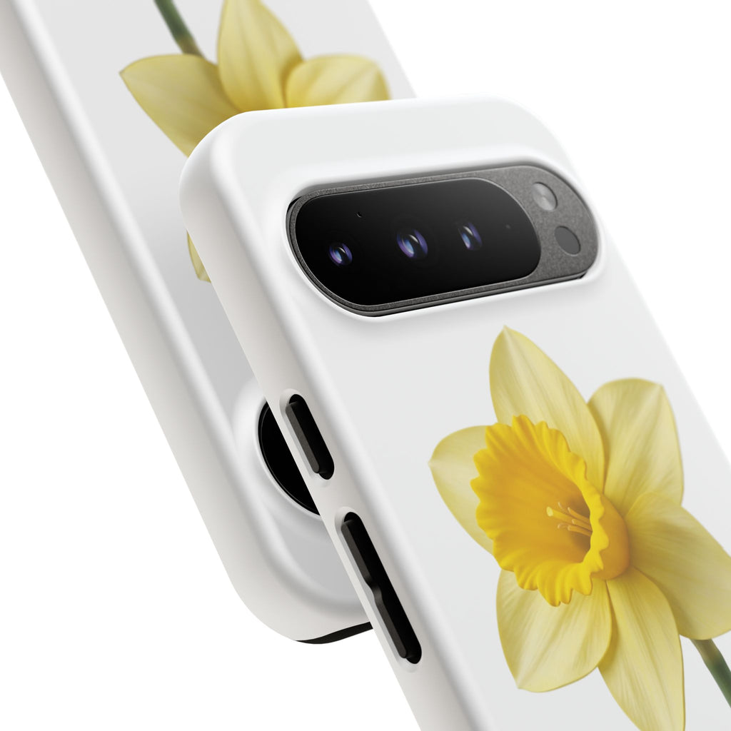 Daffodil Blossom Tough Phone Case — Yellow Spring Floral iPhone Cover