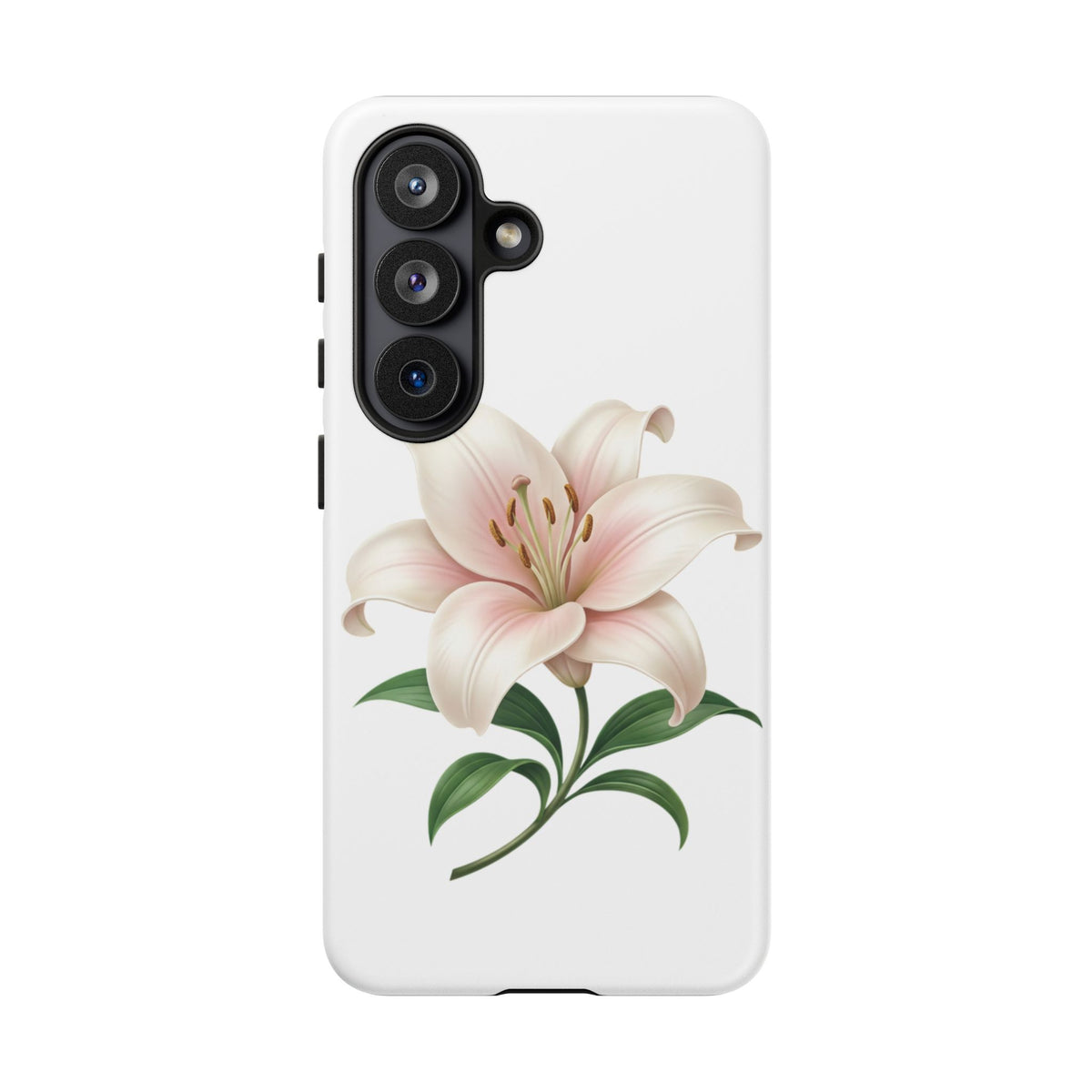 Floral Lily Phone Case — Pink Lily Tough Protective Cover