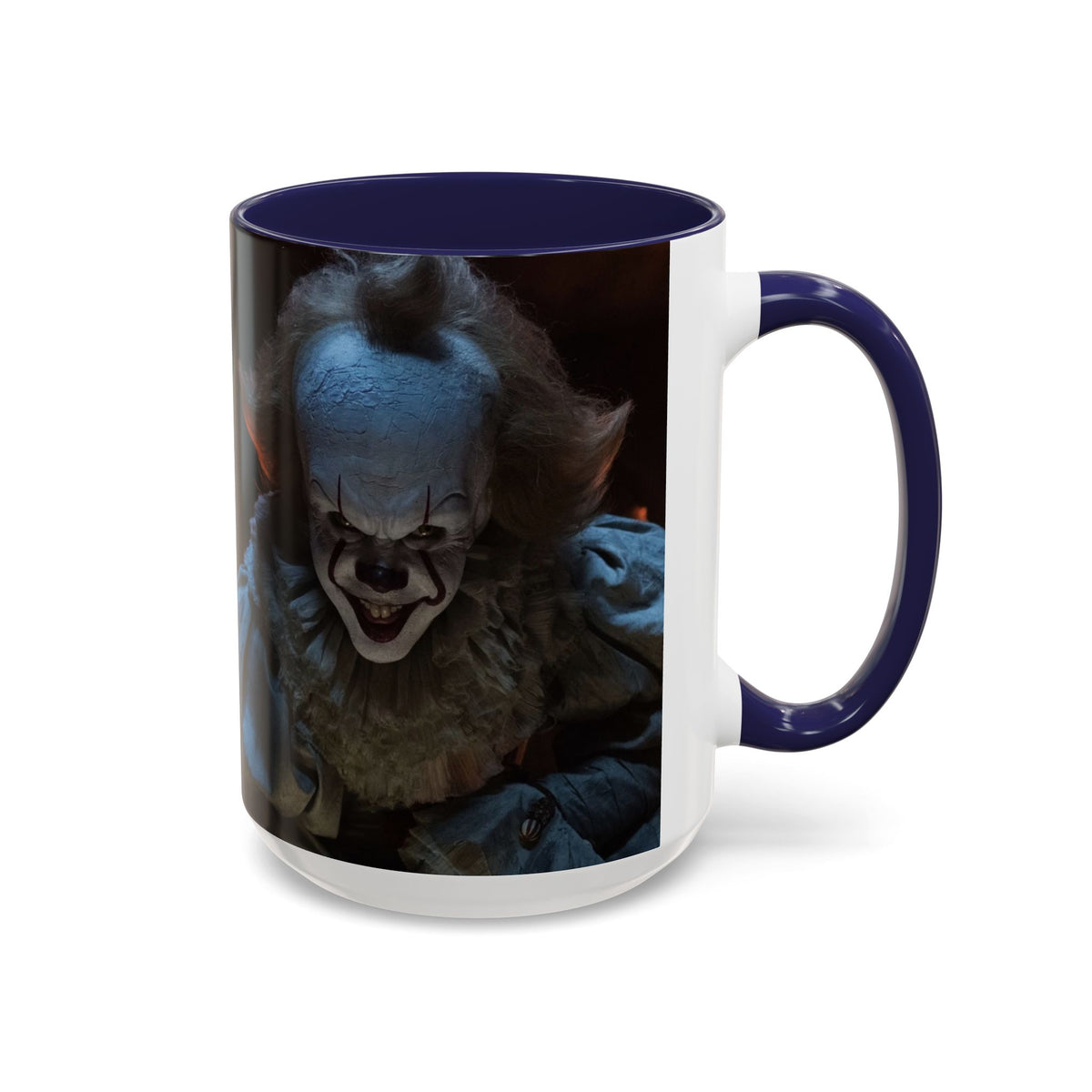 Creepy Pennywise Horror Coffee Mug — Scary Clown Accent Mug (11/15oz)