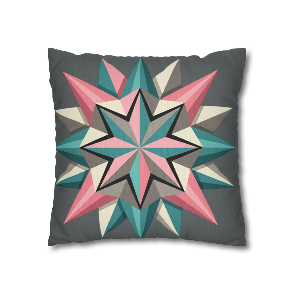 Geometric Starburst Decorative Pillowcase