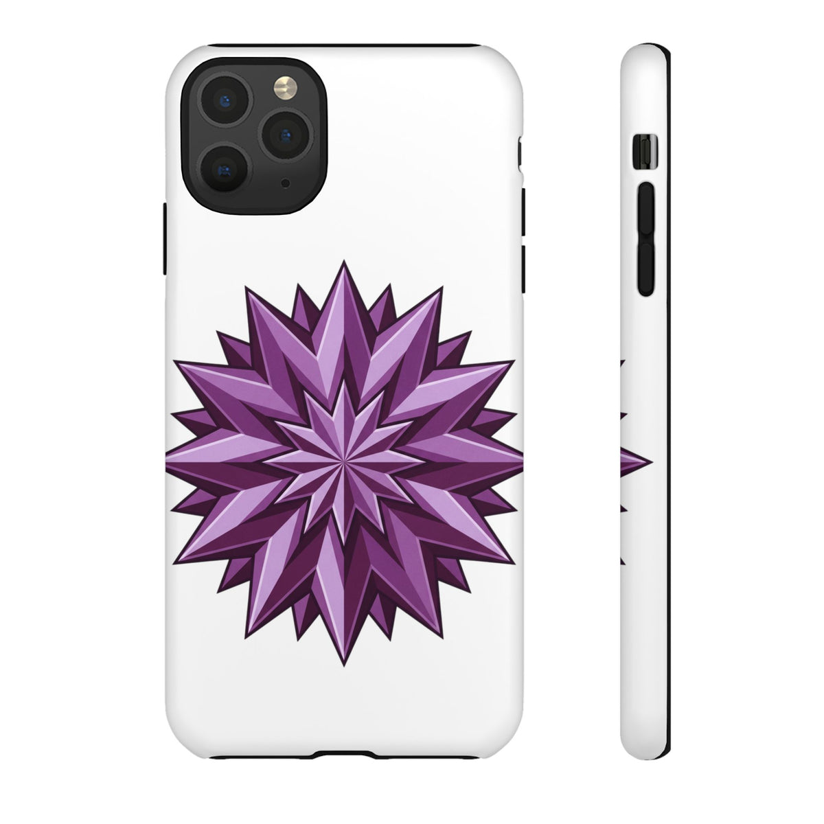 Purple Geometric Star Phone Case