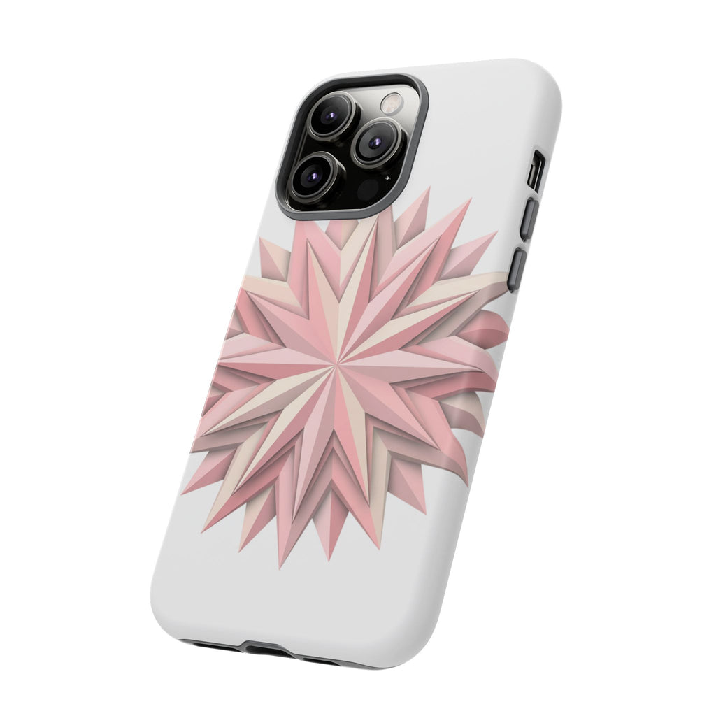 Pink Geometric Star Phone Case — Tough Protective iPhone Cover