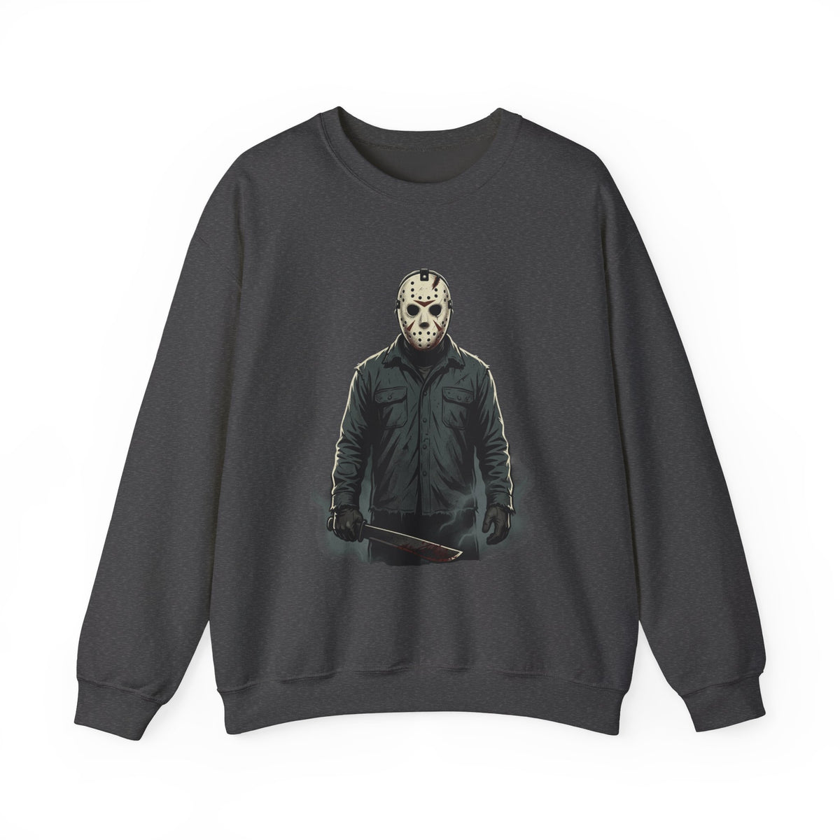 Jason Mask Sweatshirt - Horror Crewneck for Fans of Friday the 13th
