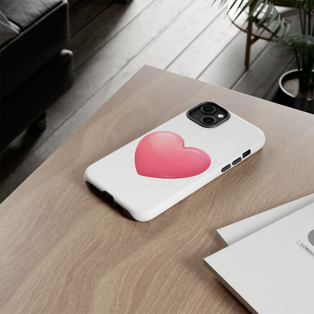 Heart Emoji Tough Case — Cute Pink Heart Phone Case for iPhone & Android