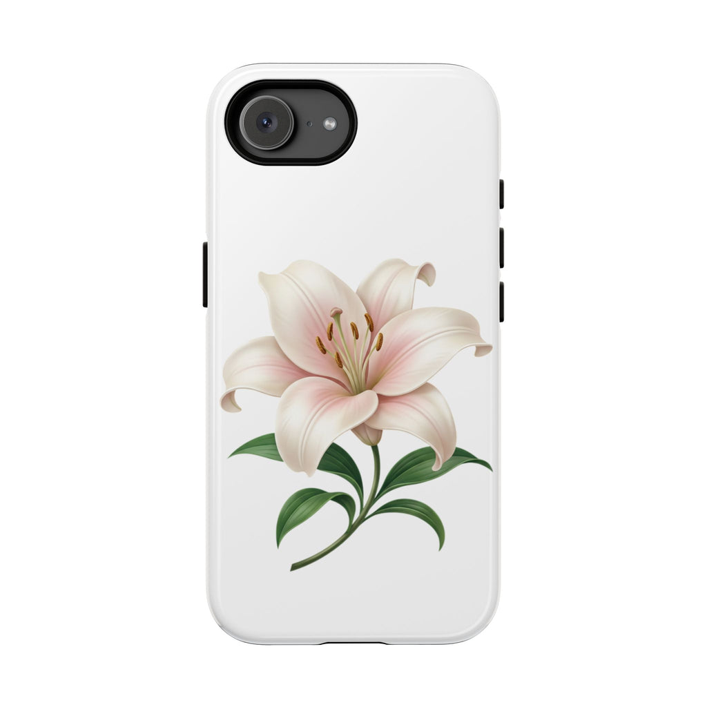 Floral Lily Phone Case — Pink Lily Tough Protective Cover