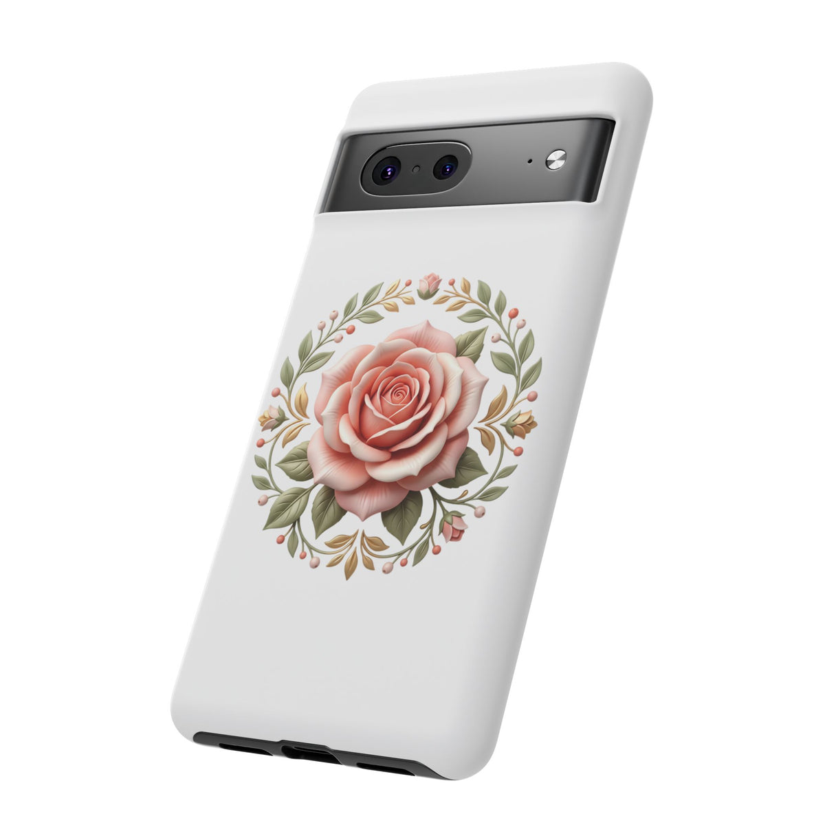 Floral Rose Wreath Tough Phone Case