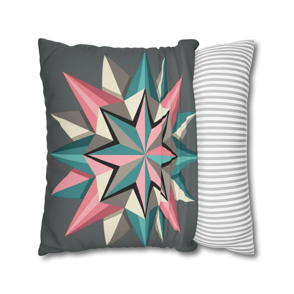 Geometric Starburst Decorative Pillowcase
