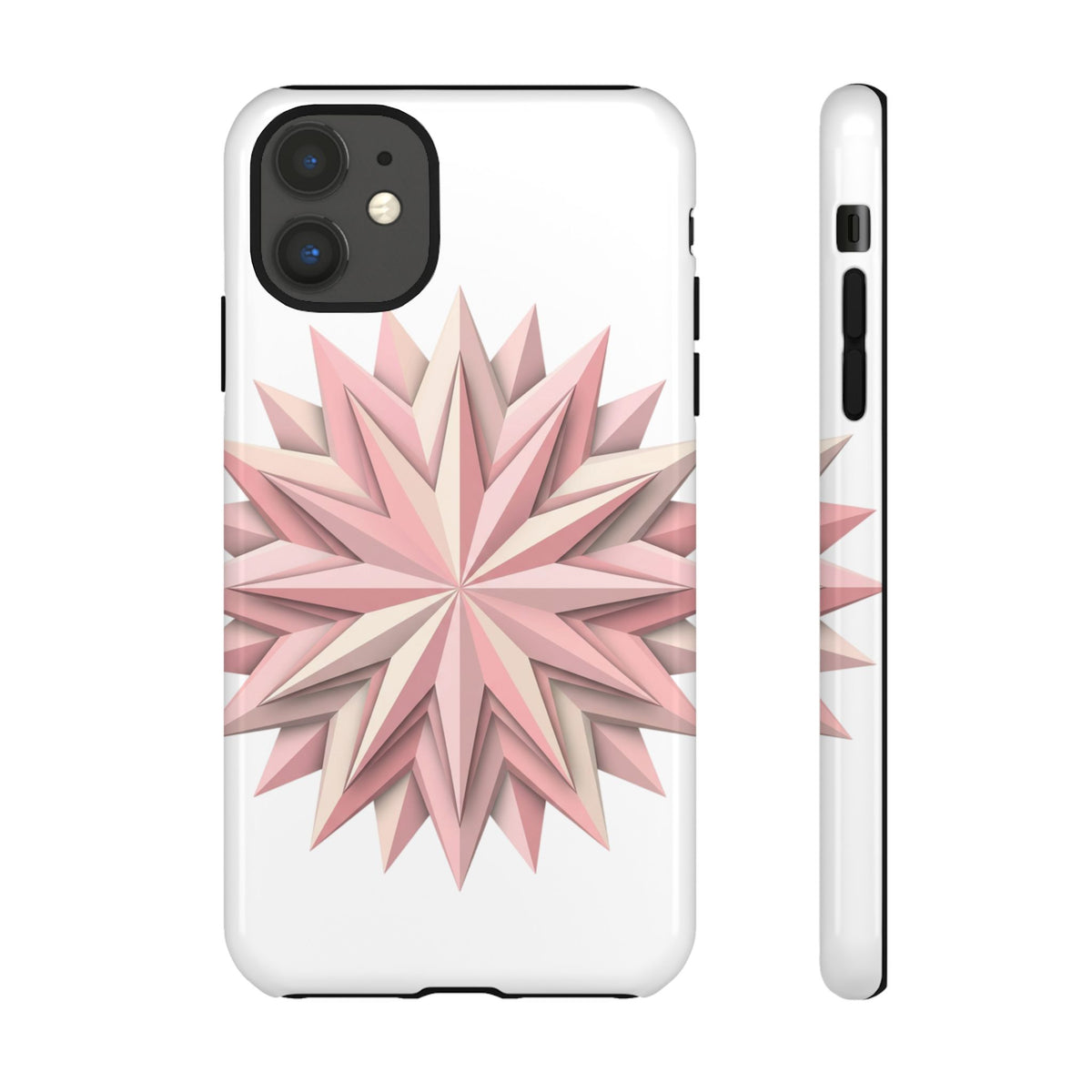 Pink Geometric Star Phone Case — Tough Protective iPhone Cover