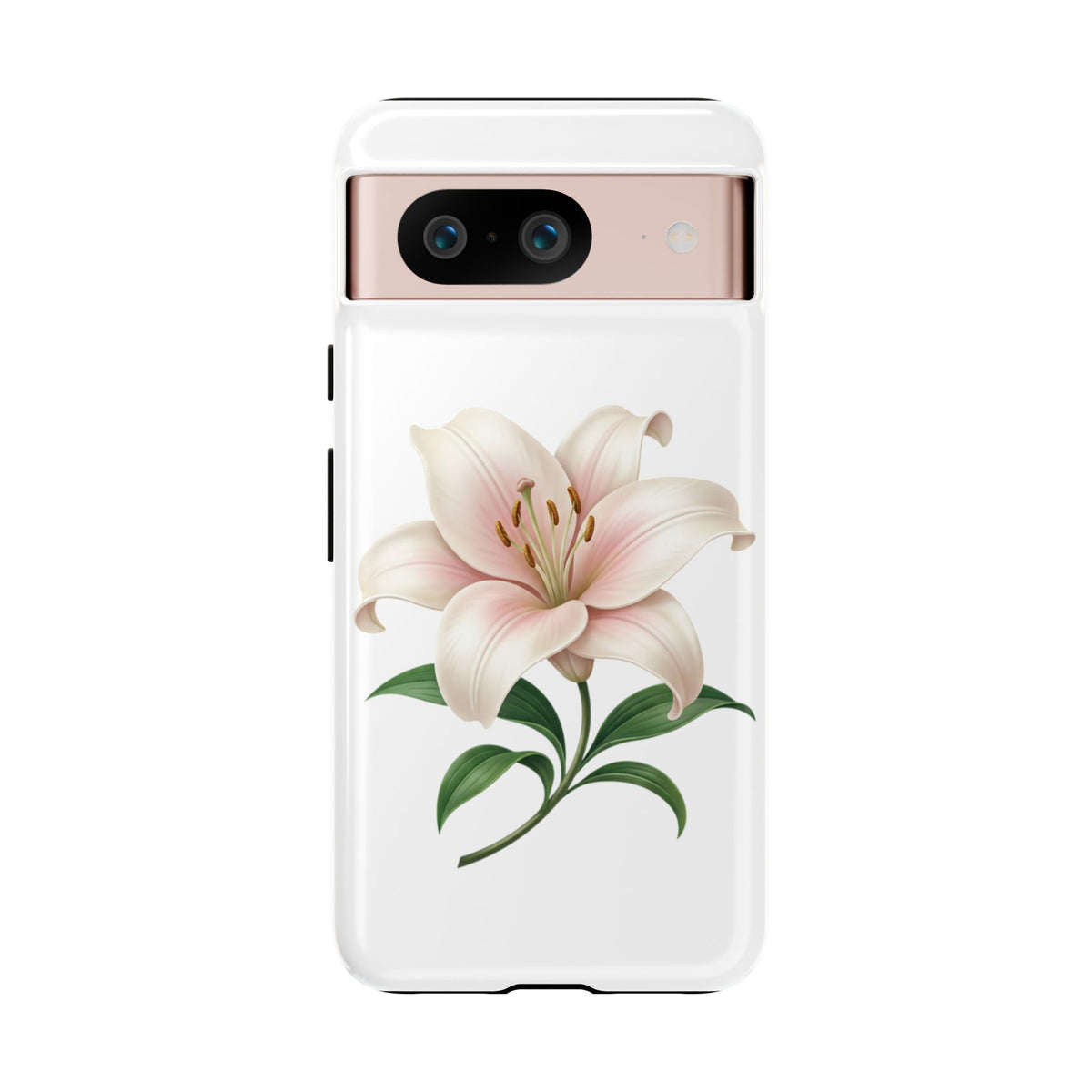 Floral Lily Phone Case — Pink Lily Tough Protective Cover