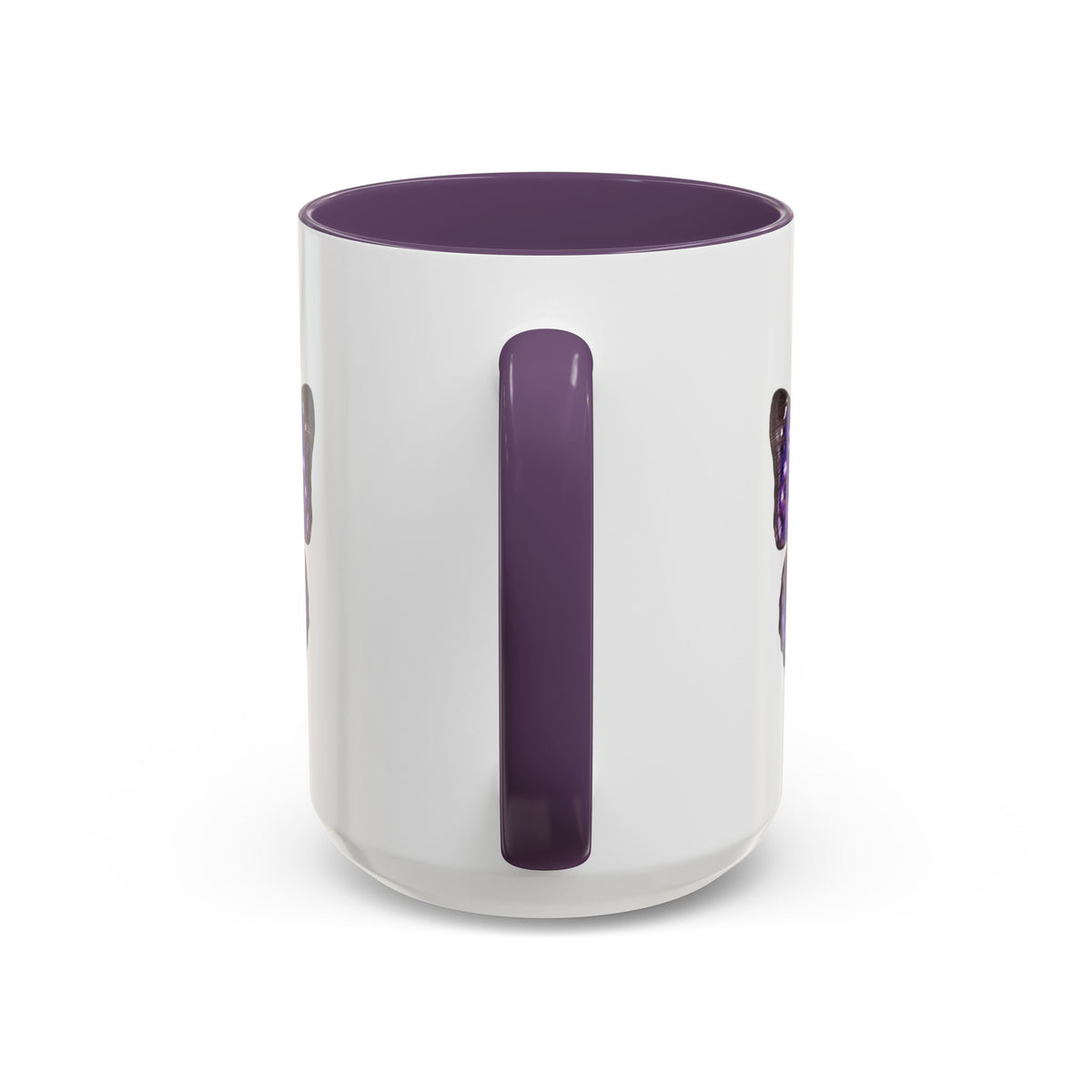 Purple Butterfly Accent Coffee Mug – Elegant Floral Butterfly Ceramic Cup