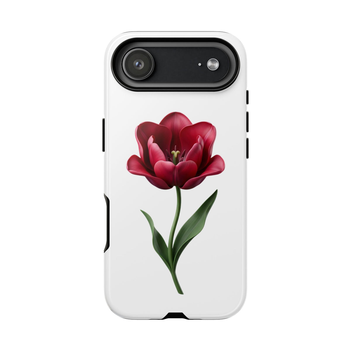 Tulip Floral Tough Phone Case – Protective Blossom iPhone Cover