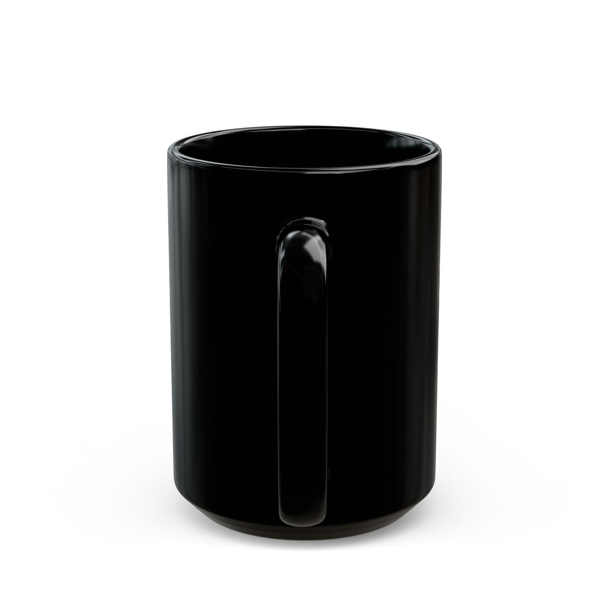 Floral Peony Black Mug — Pink Rose Coffee Cup (11oz, 15oz)