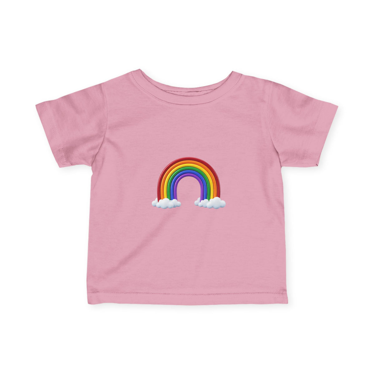 Infant Tee — Rainbow with Clouds Baby T-Shirt