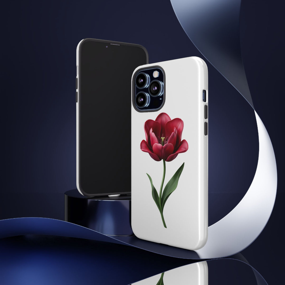 Tulip Floral Tough Phone Case – Protective Blossom iPhone Cover