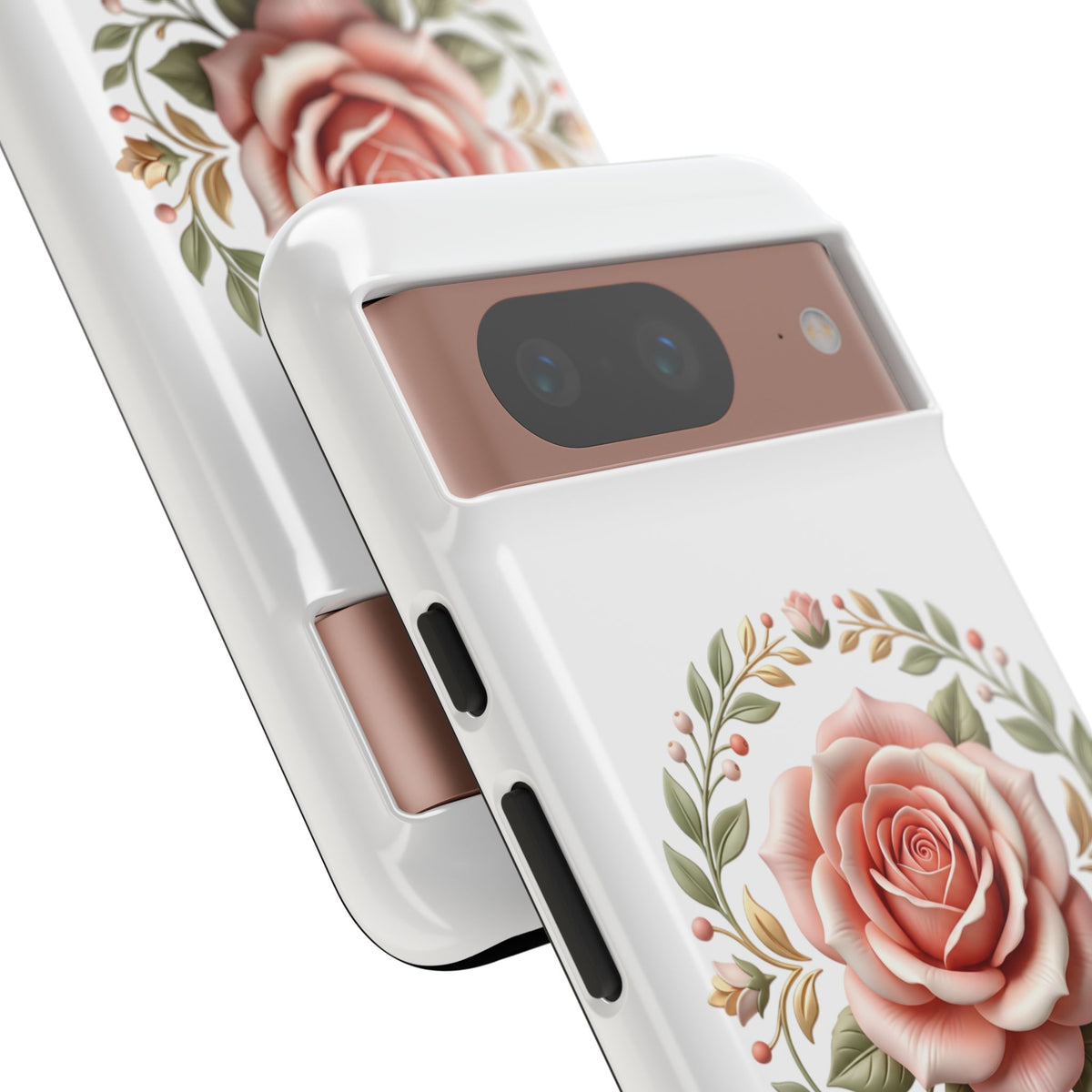 Floral Rose Wreath Tough Phone Case