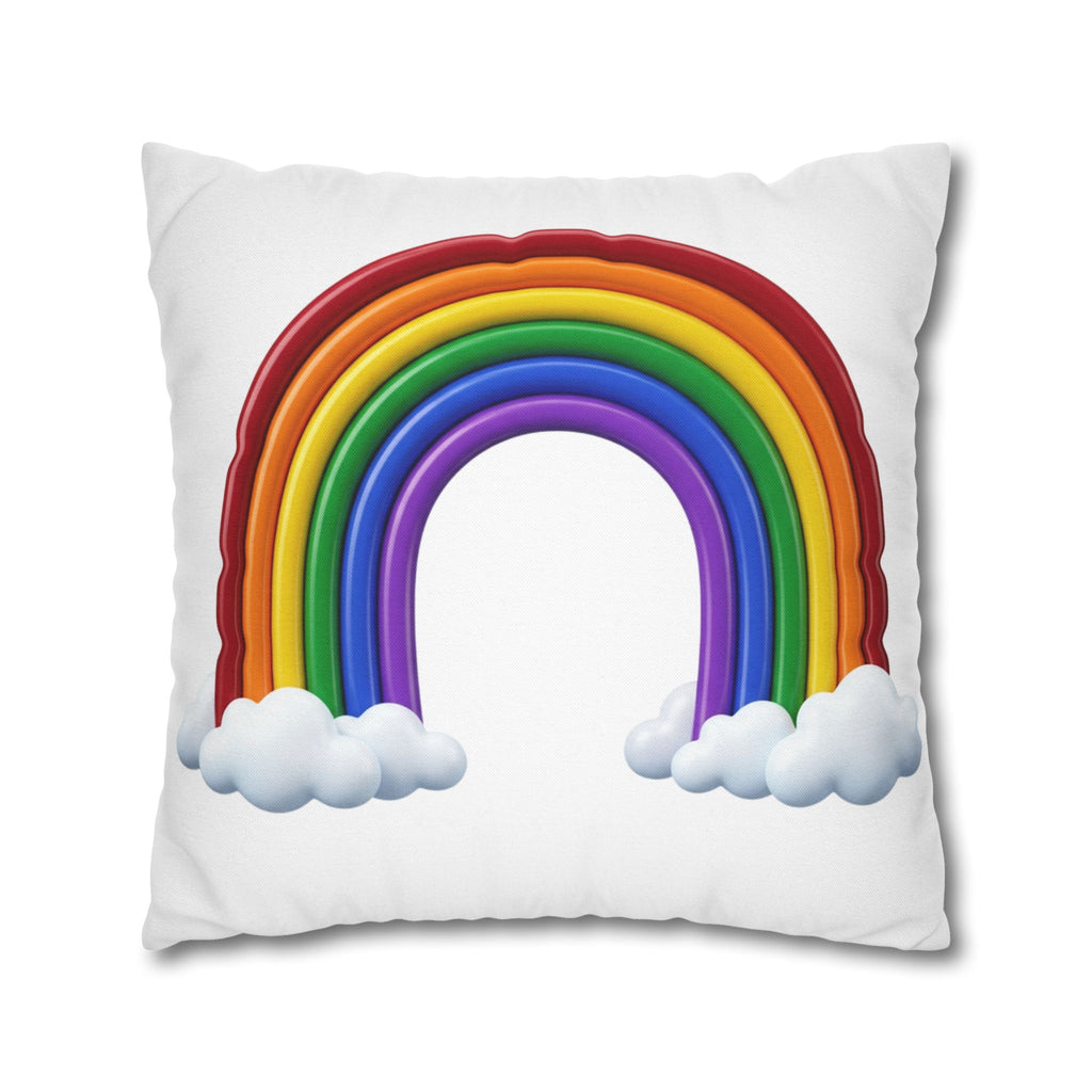 Rainbow Spun Polyester Square Pillowcase