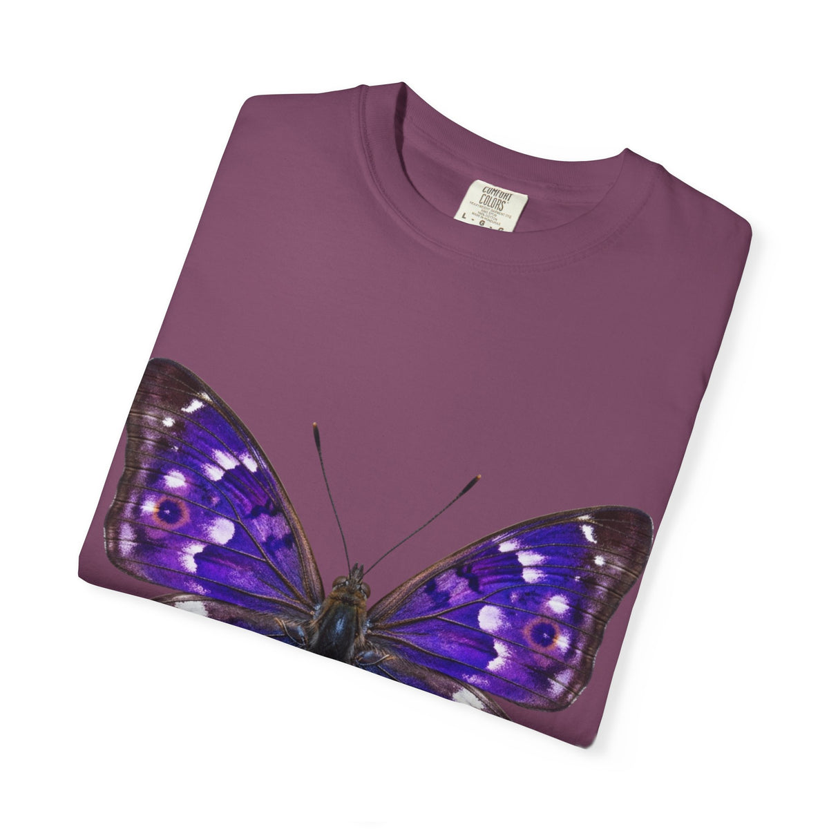 Purple Butterfly T-Shirt — Vibrant Vintage Moth Graphic Tee