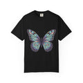 Butterfly Art T‑Shirt — Blue Purple Ornamental Butterfly Graphic Tee