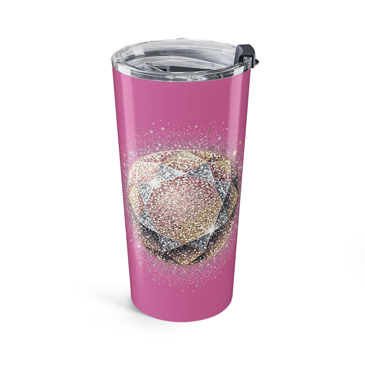 Glittery Light Pink Tumbler 20oz