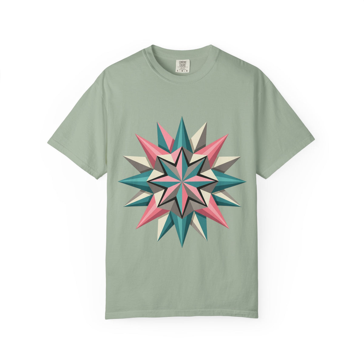 Geometric Starburst Graphic T-Shirt