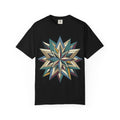 Geometric Starburst T-Shirt — Vintage Compass Rose Graphic Tee