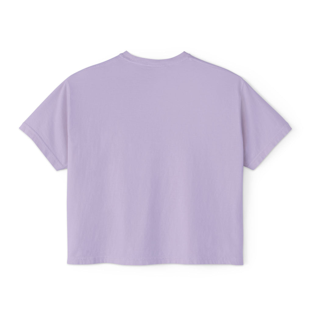 3D Glitter Design Women's Boxy Tee