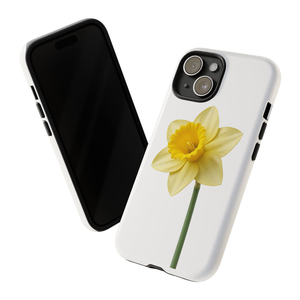 Daffodil Blossom Tough Phone Case — Yellow Spring Floral iPhone Cover