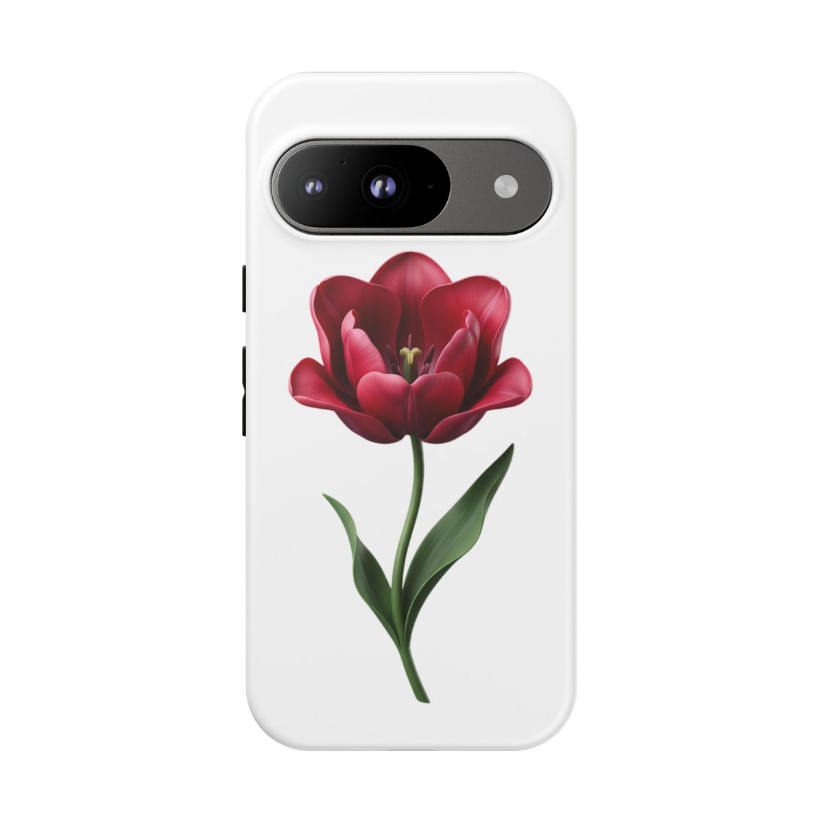 Tulip Floral Tough Phone Case – Protective Blossom iPhone Cover