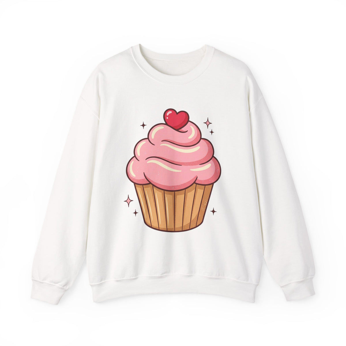 Pink Cupcake Unisex Heavy Blend™ Crewneck Sweatshirt