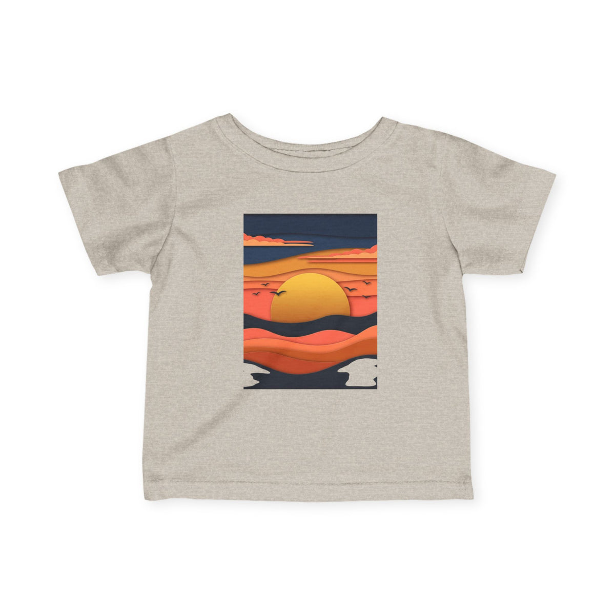Infant Tee — Retro Sunset Graphic Baby Shirt