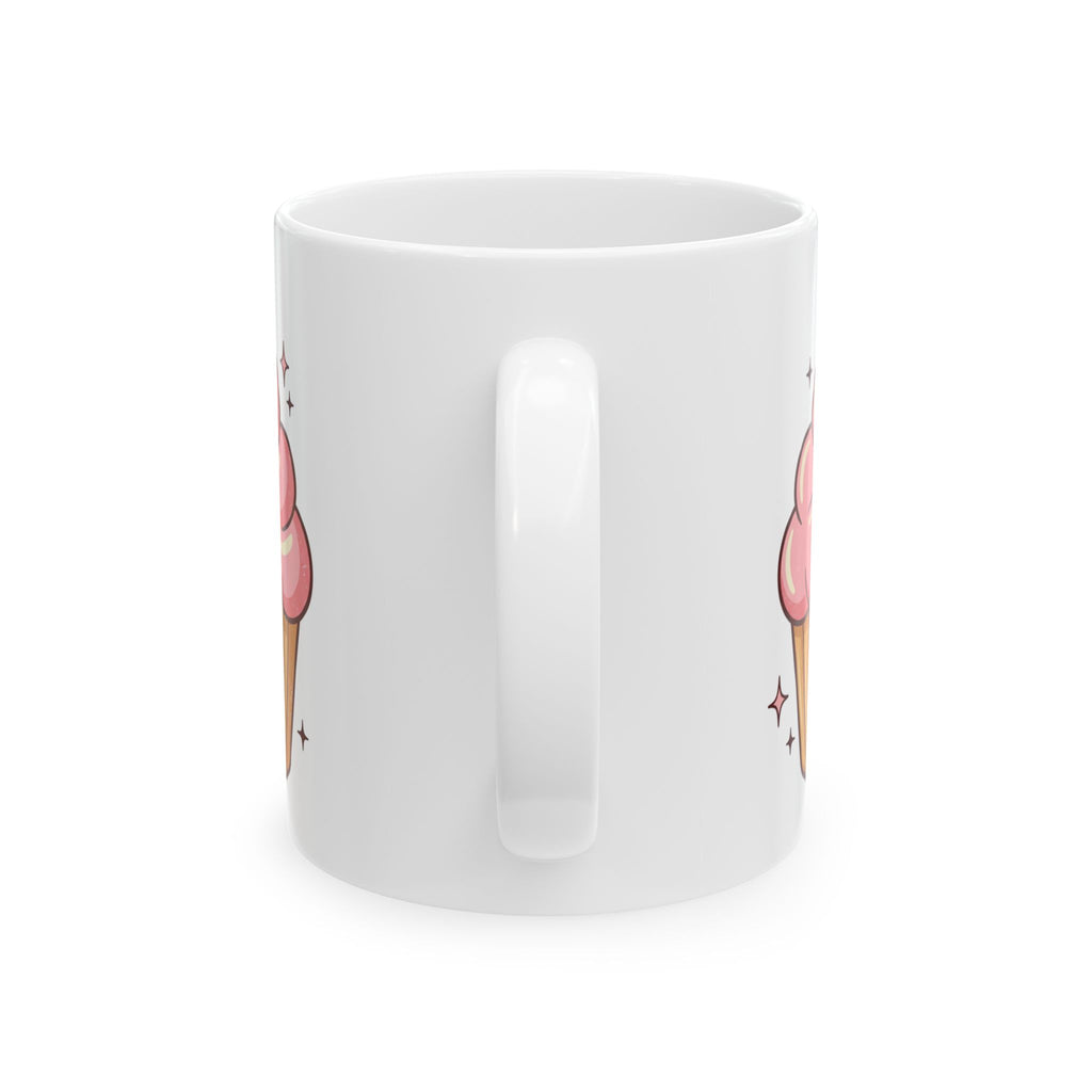 Pink Cupcake Ceramic Mug, (11oz, 15oz)