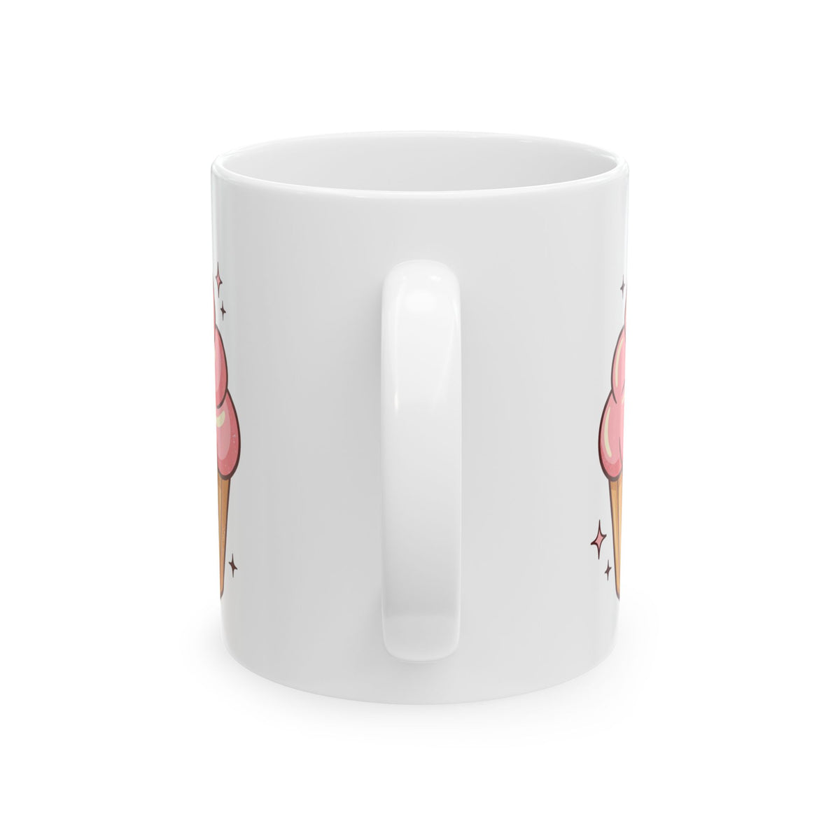 Pink Cupcake Ceramic Mug, (11oz, 15oz)