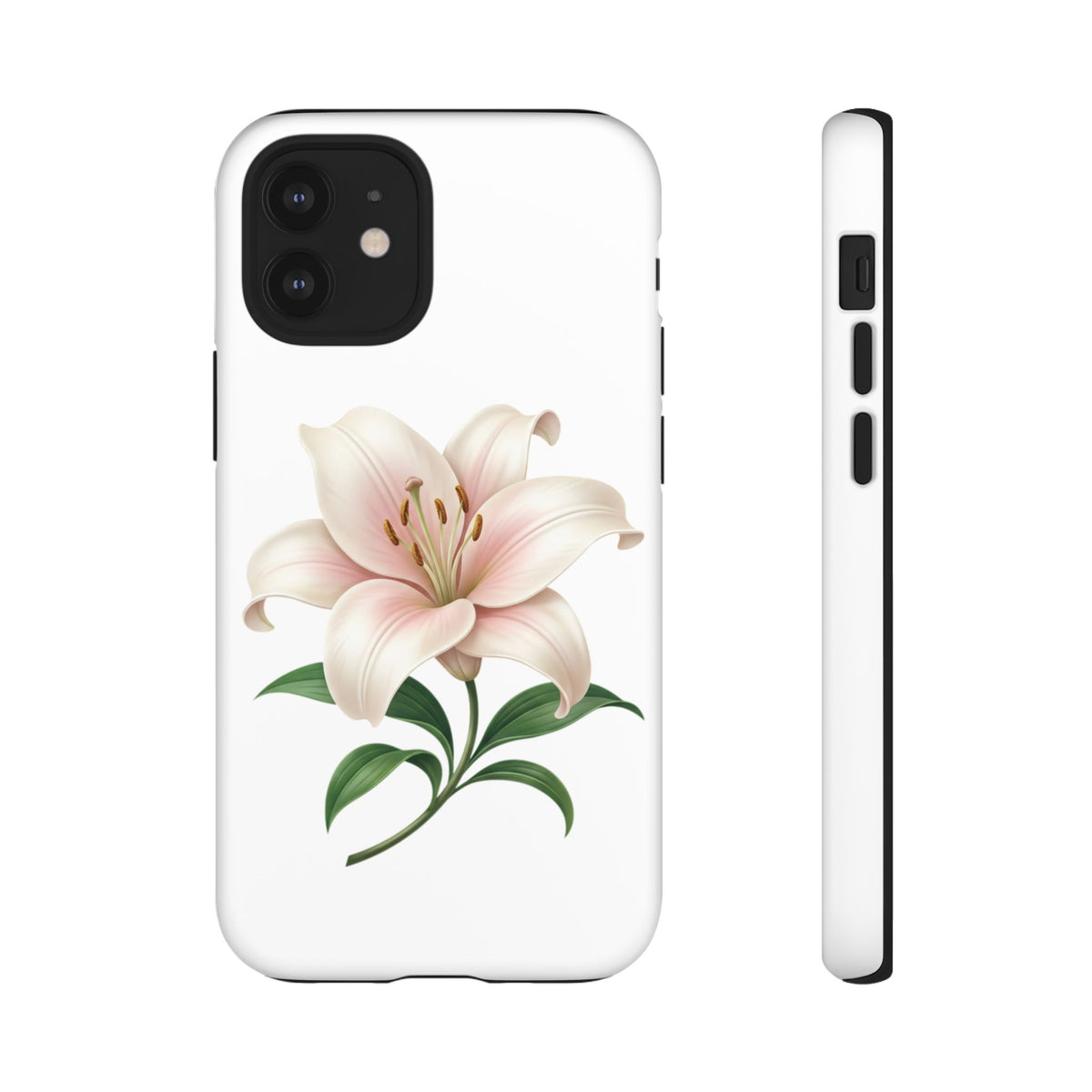 Floral Lily Phone Case — Pink Lily Tough Protective Cover