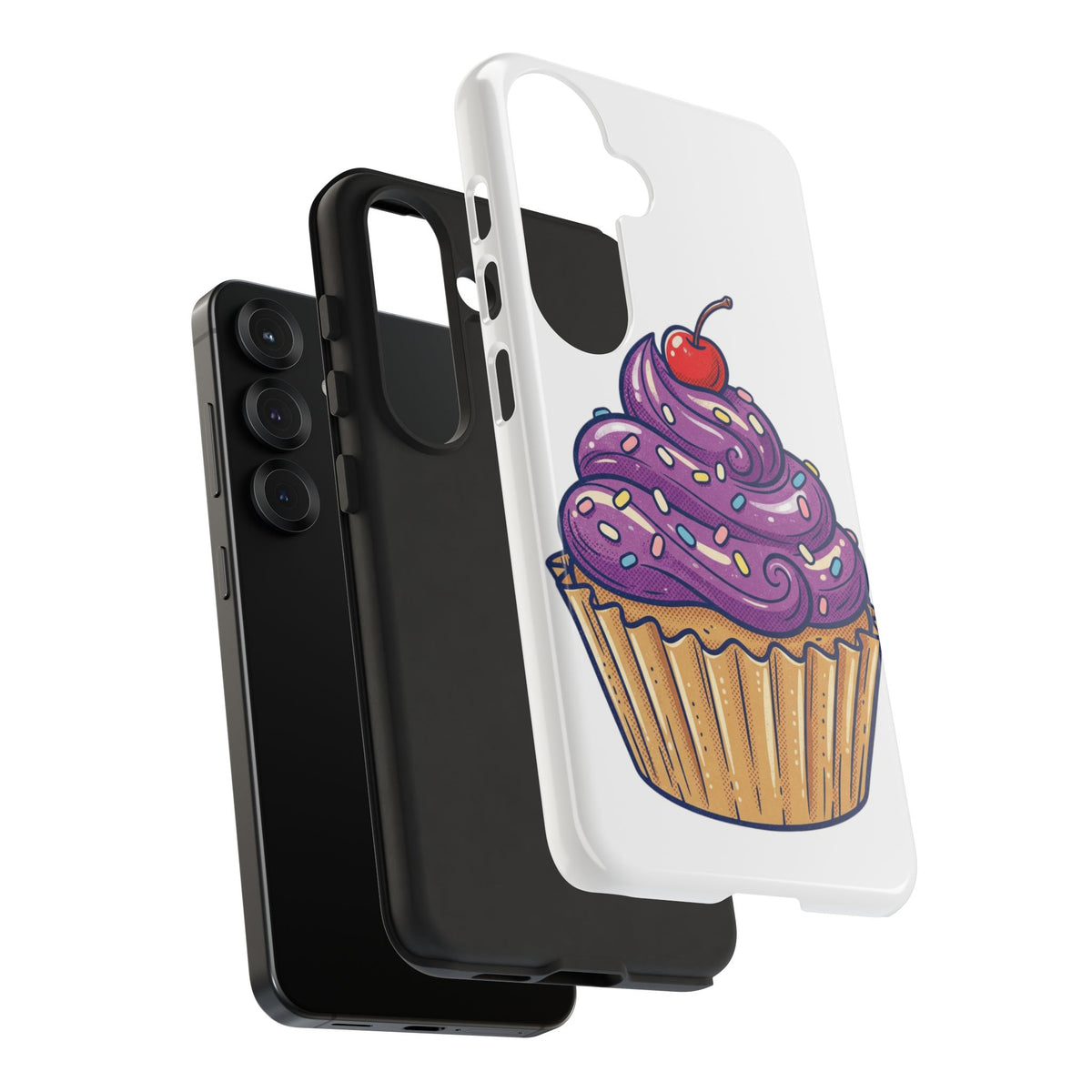 Purple Cupcake Tough Phone Cases