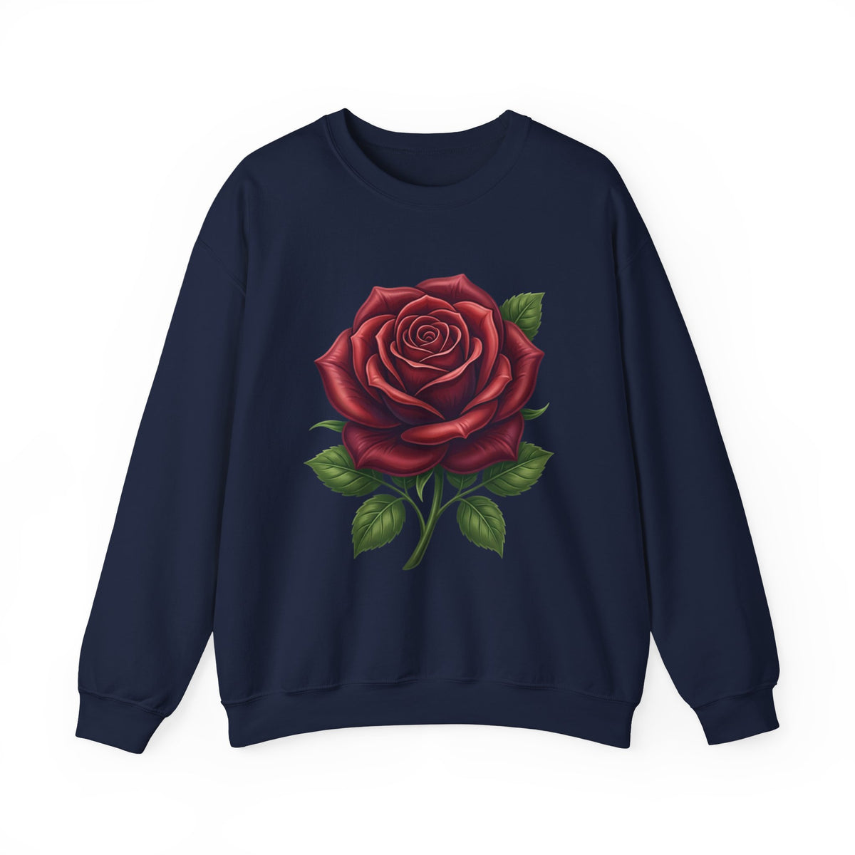 Rose Graphic Crewneck Sweatshirt