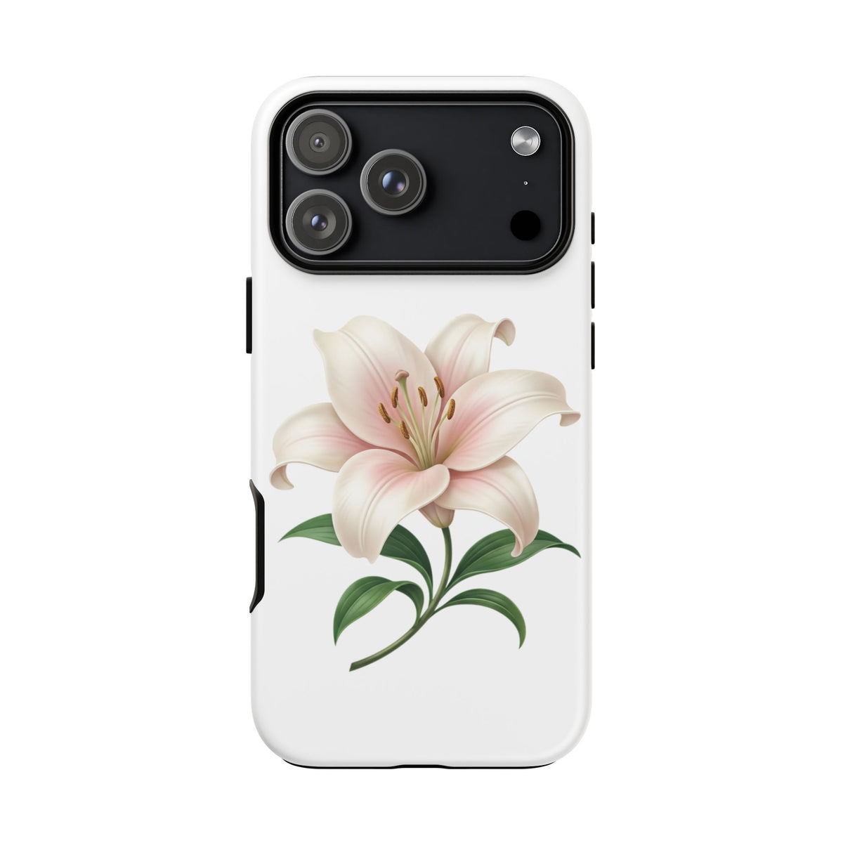 Floral Lily Phone Case — Pink Lily Tough Protective Cover