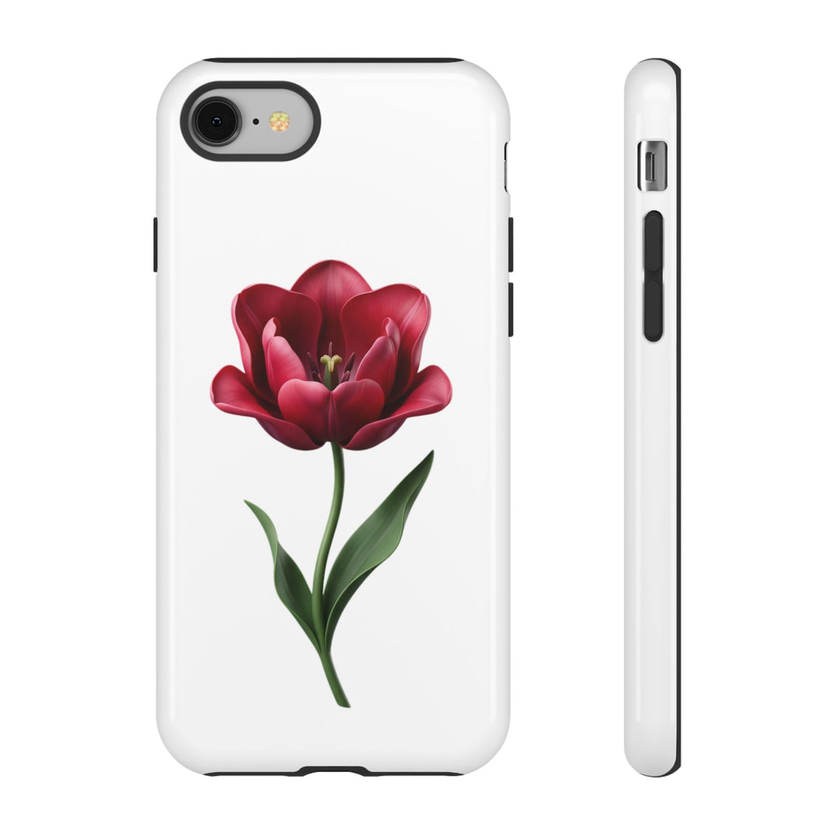 Tulip Floral Tough Phone Case – Protective Blossom iPhone Cover