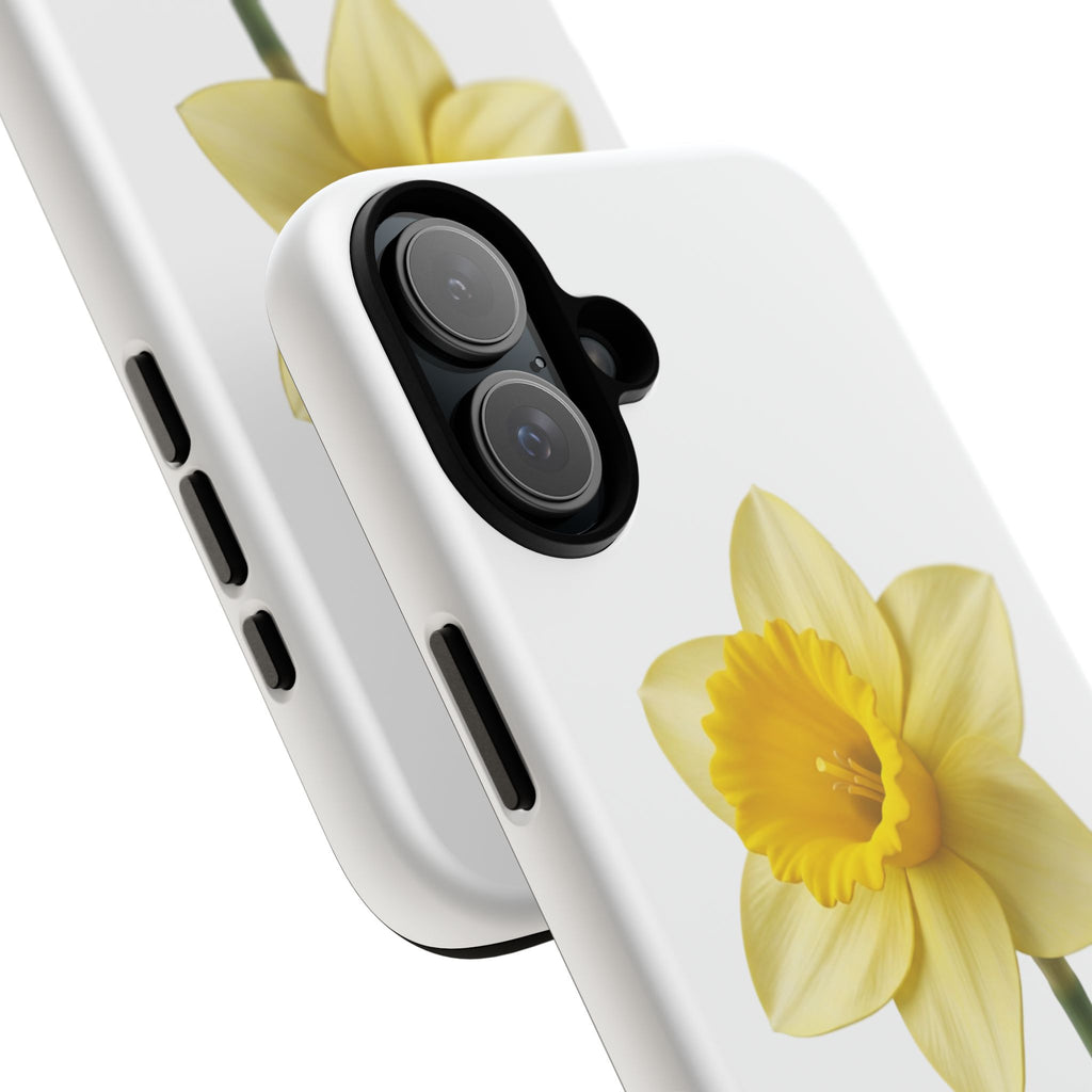Daffodil Blossom Tough Phone Case — Yellow Spring Floral iPhone Cover