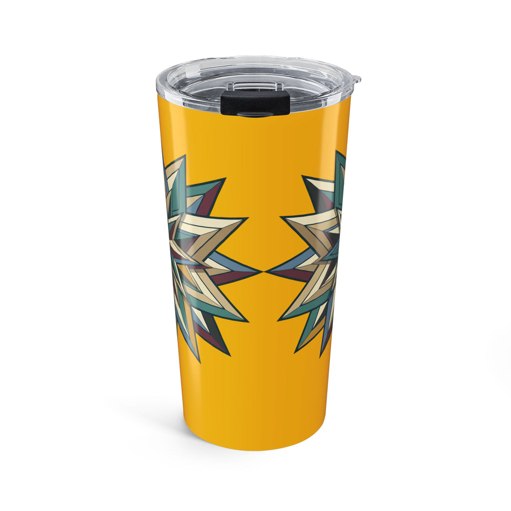 Geometric Star Yellow Tumbler 20oz