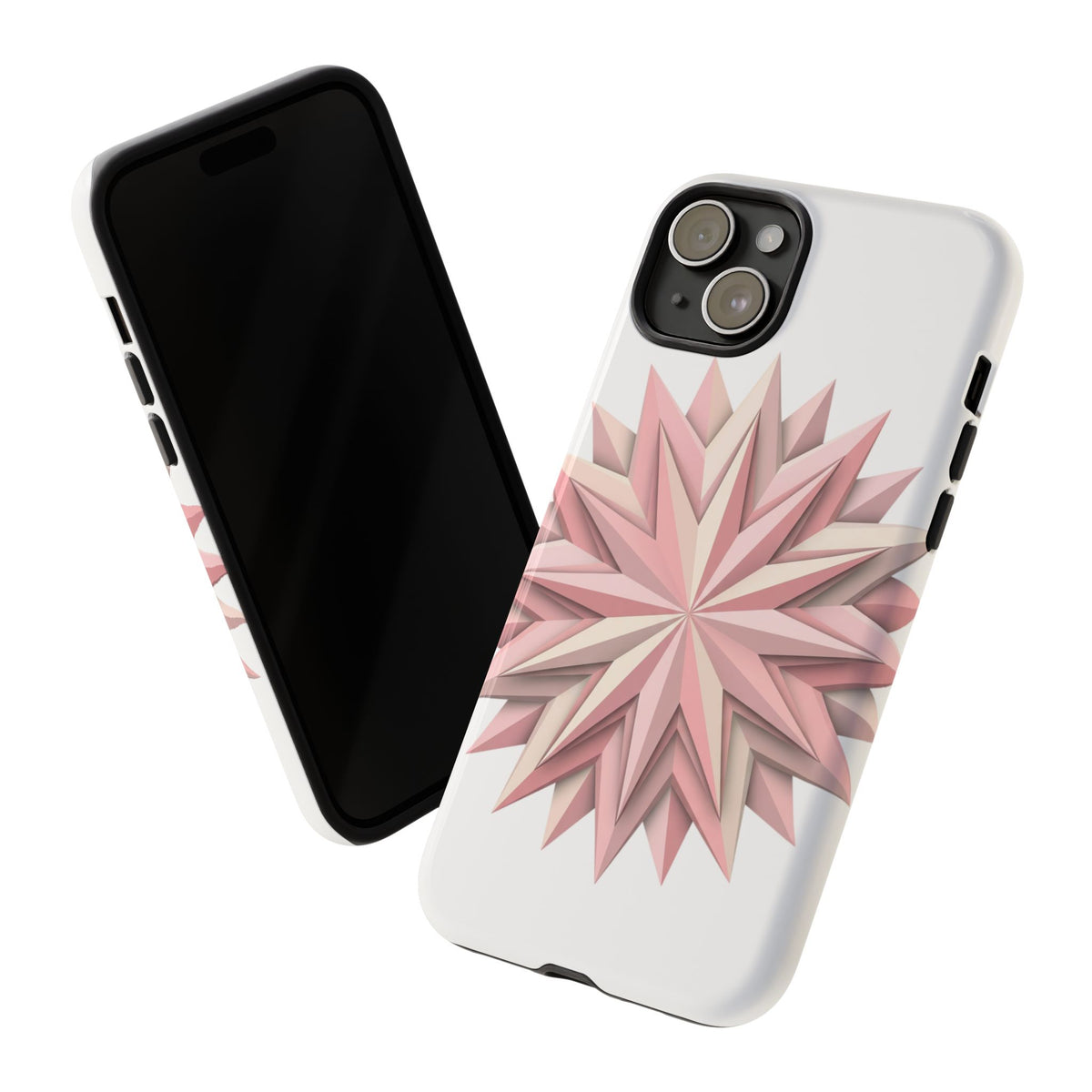 Pink Geometric Star Phone Case — Tough Protective iPhone Cover