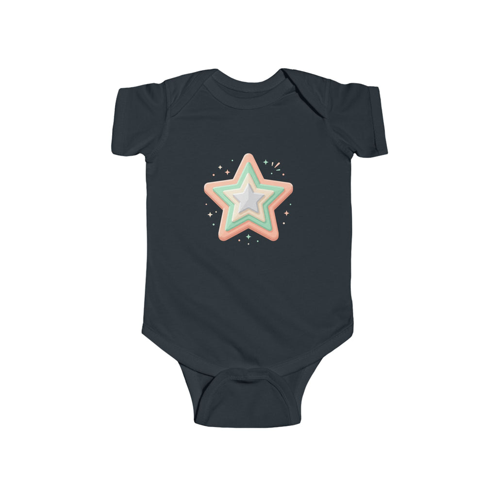 Infant Fine Star Design Jersey Bodysuit