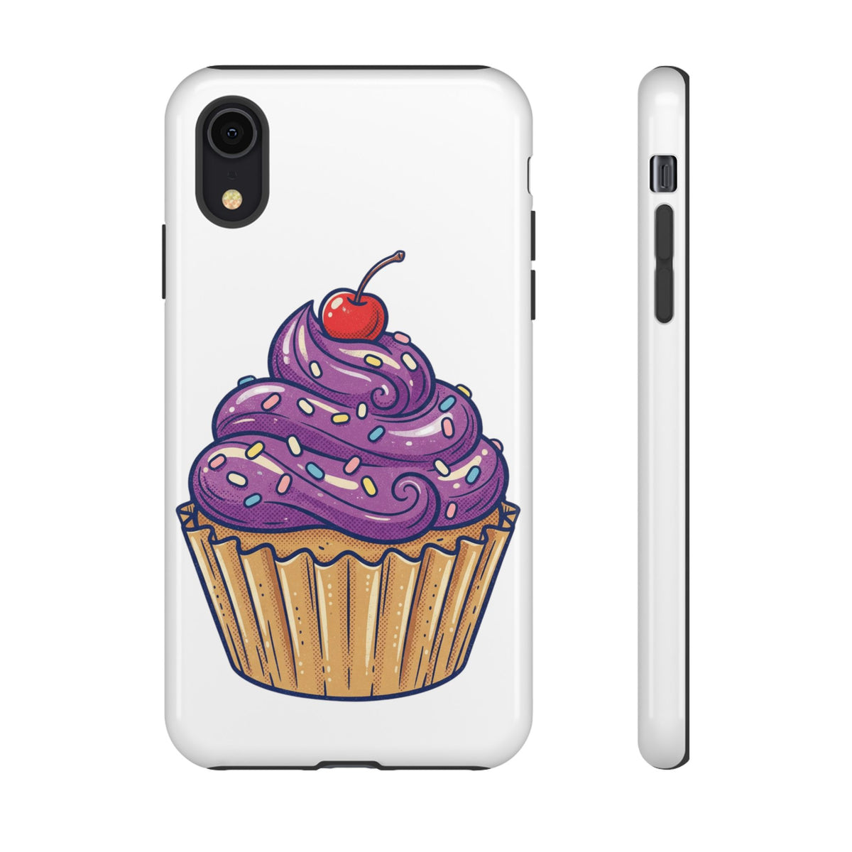 Purple Cupcake Tough Phone Cases