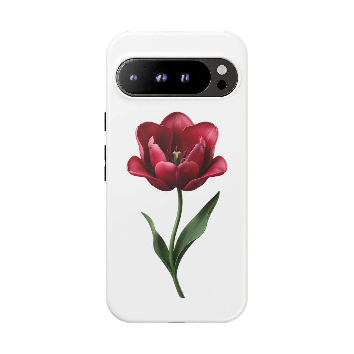 Tulip Floral Tough Phone Case – Protective Blossom iPhone Cover