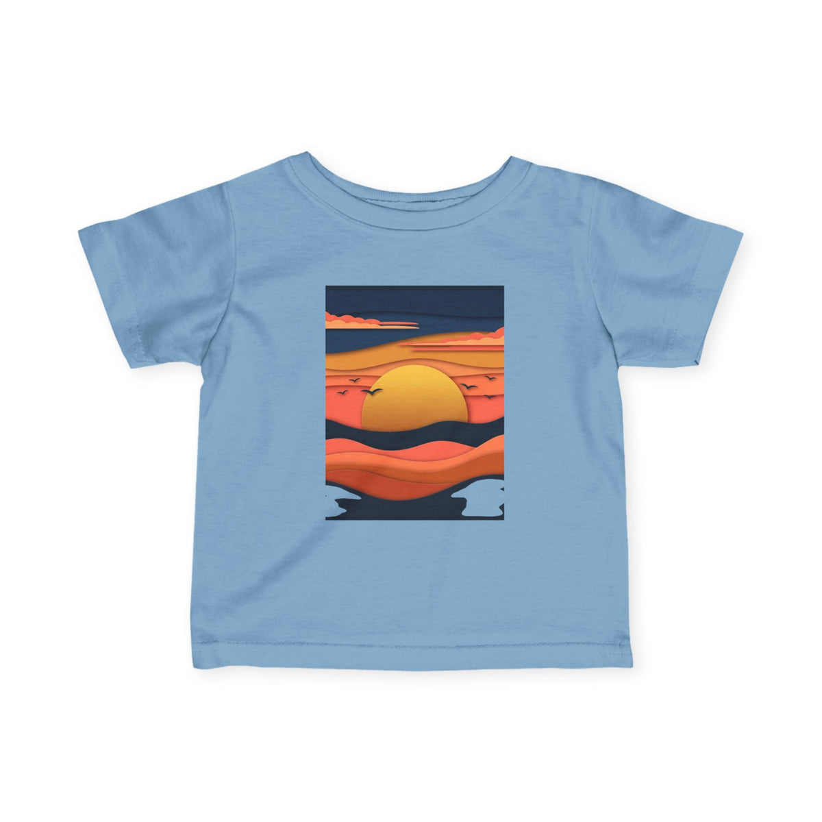 Infant Tee — Retro Sunset Graphic Baby Shirt