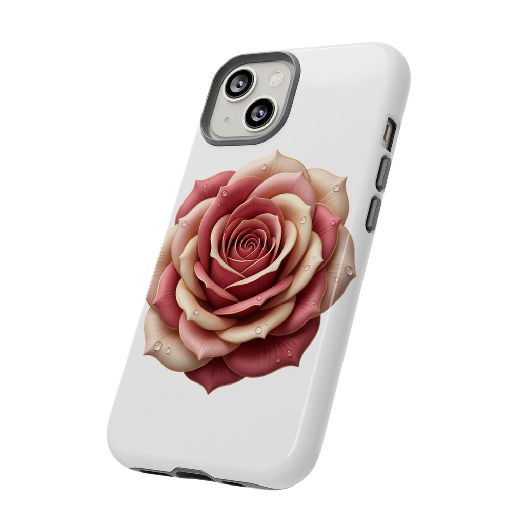 Rose Waterdrop Tough Phone Case — Protective Floral iPhone Cover