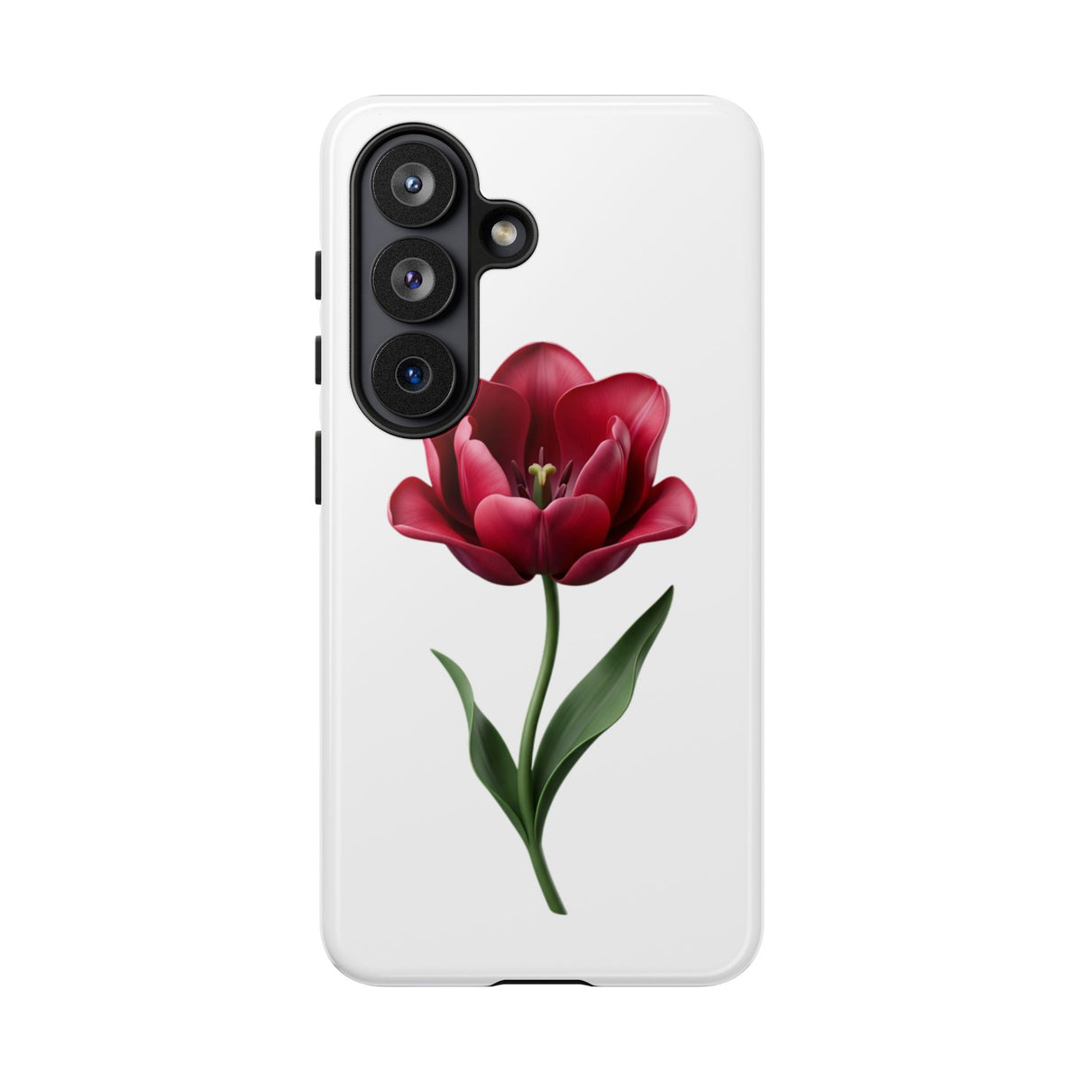 Tulip Floral Tough Phone Case – Protective Blossom iPhone Cover