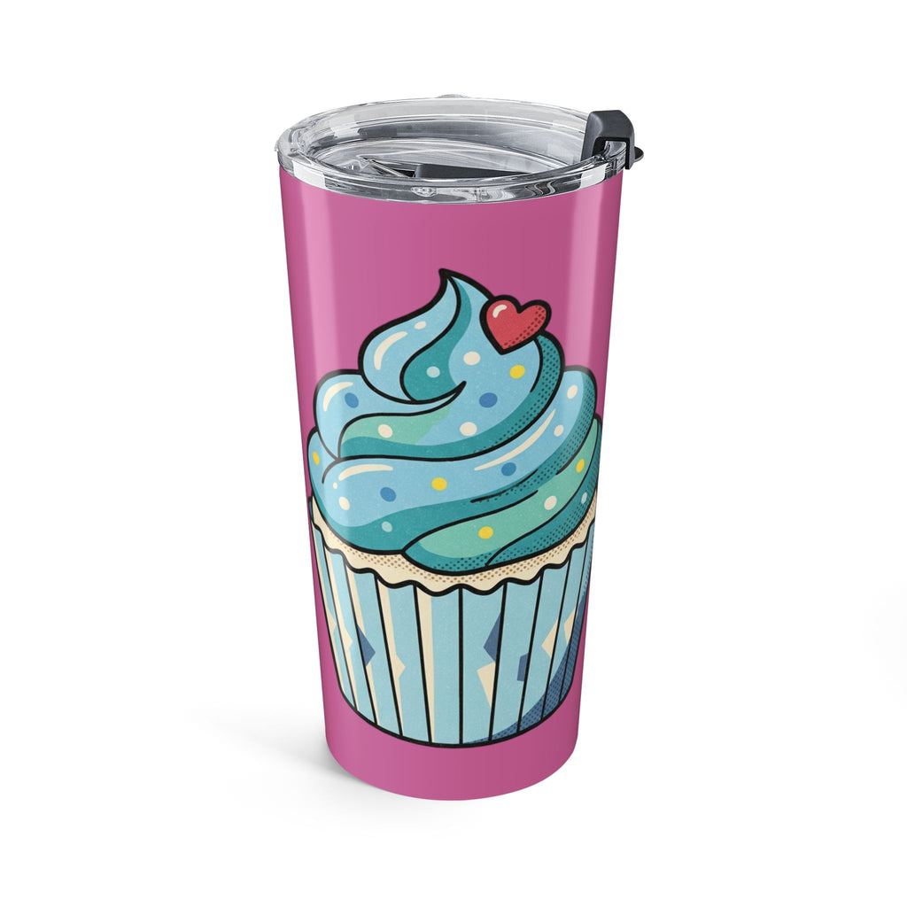 Blue Cupcake Frosting Tumbler 20oz- Light Pink
